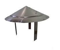 Chapéu Chinês - Inox - p/cano de Lareira 15/16/18/20cm diâmetro