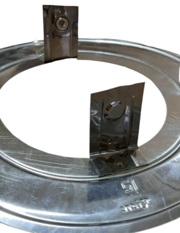 Anel De Acabamento Inox Com Ímã De Fixação P/ Fogão A Lenha - Kiare - Image 2