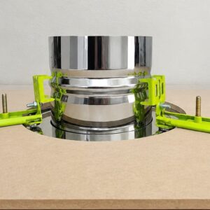 Kit Grampos Metálicos de Isolamento térmico  p/ forro c/anel de acabamento